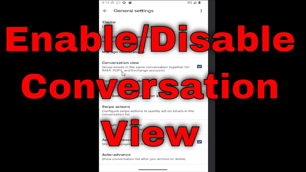 Video thumbnail of Enable/Disable Email Conversation View in Gmail App on Samsung Galaxy [2025]
