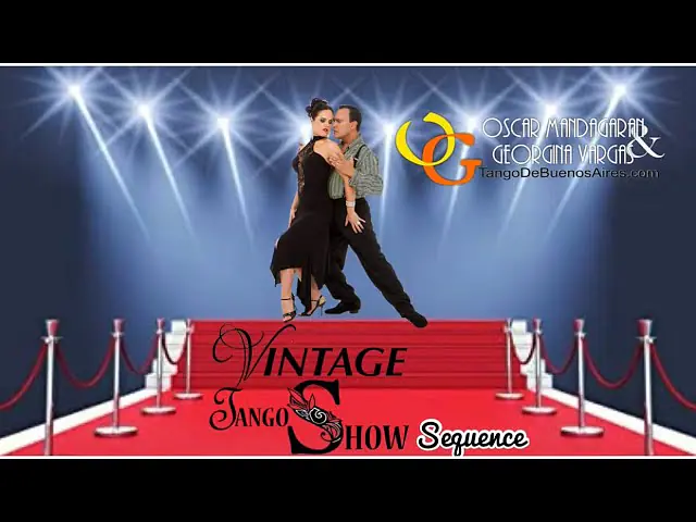 Video thumbnail for TANGO Show sequence Secuencia corrida, boleos, efectos... Tango ESCENARIO Georgina&Oscar Mandagaran