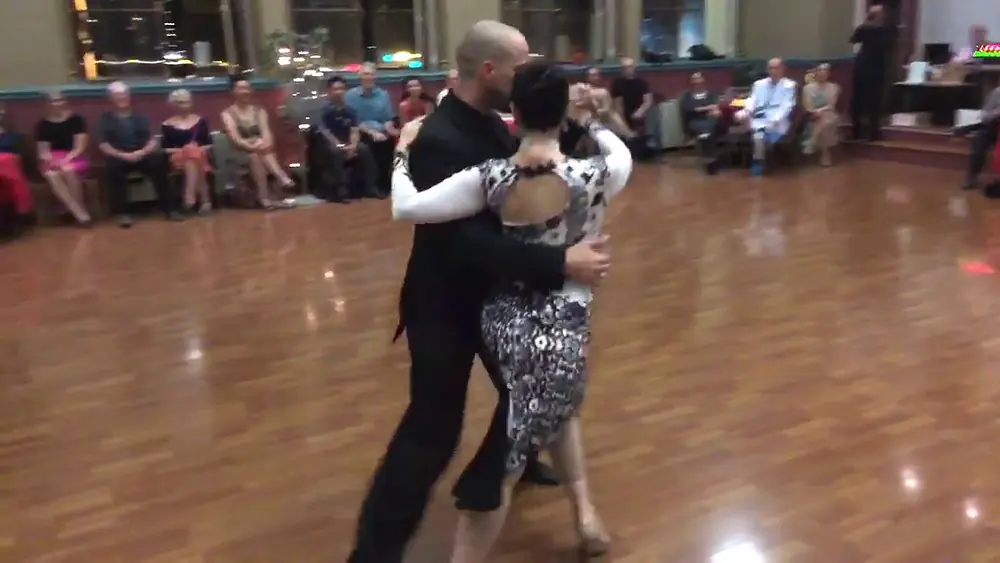 Video thumbnail for Guillermina Quiroga and Mariono Logiudice performance at Milonga Epoca 1/3