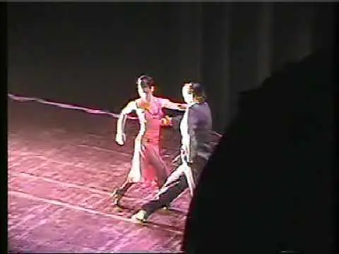 Video thumbnail for Gustavo Rosas.Argentina.Milonga Orillera con Paula Rubin Teatro en Belgica.Julio 2004.Tango