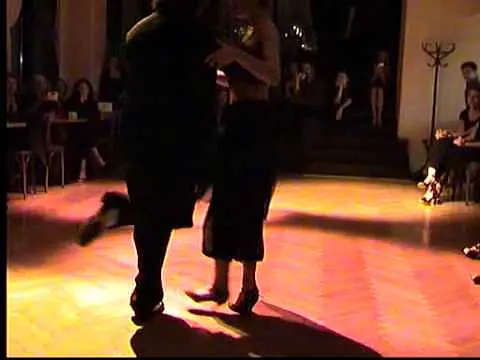 Video thumbnail for Mariano Chicho Frumboli and Eugenia Parilla dance milonga in Ljubljana