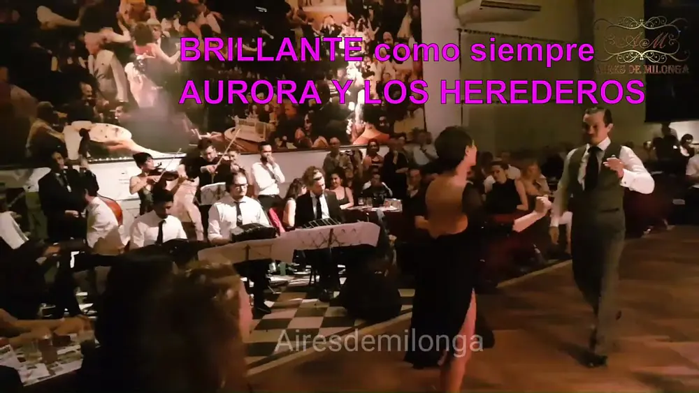 Video thumbnail for Brillante milonga. Aurora Lubiz, Juan Ruggieri, los Herederos del Compás