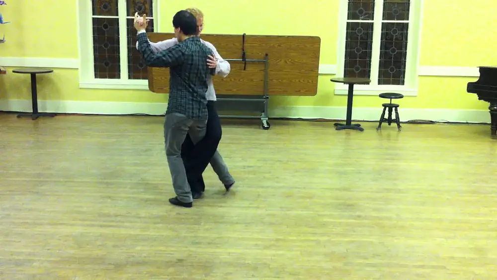 Video thumbnail for Diego Blanco Teaching tango in Albany Intermidate class .MOV