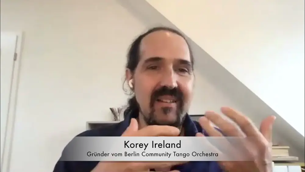 Video thumbnail for Interview mit Korey Ireland, Gründer des Berlin Community Tango Orchestra