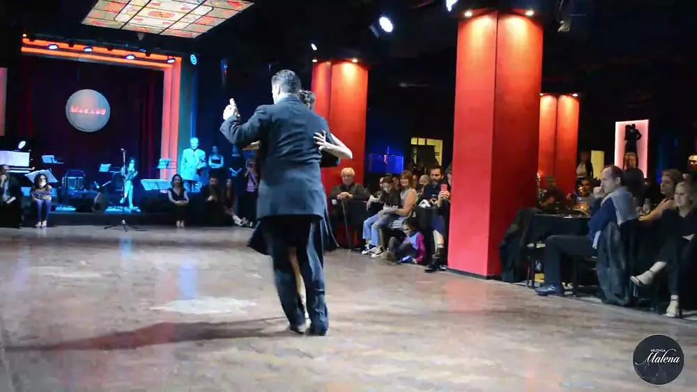 Video thumbnail for Bailaron en su reencuentro después de 15 años Mecha y el Pájaro en Milonga Malena - Marabu !! 3/3