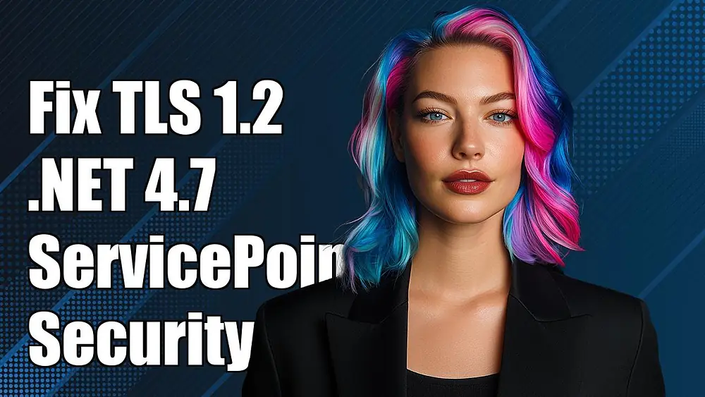 Video thumbnail of Fixing TLS 1.2 Not Negotiated in .NET 4.7: ServicePointManager.SecurityProtocol