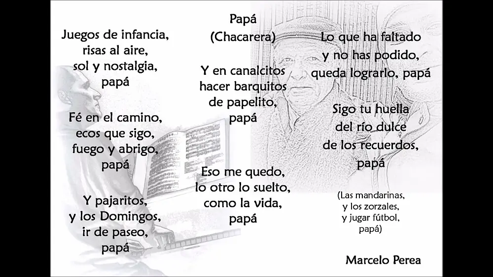 Video thumbnail for PAPÁ - Chacarera - MARCELO PEREA, Letra y música.