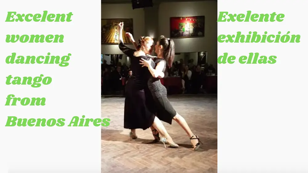 Video thumbnail for Tango exhibición , Ariadna Naveira, Moira Castellano,  Salón Canning, Milonga Parakultural