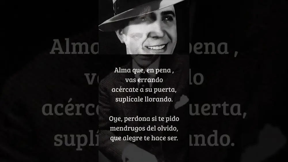 Video thumbnail of Carlos GARDEL: Alma en pena (TANGO) #tango #tangoargentino #milonga