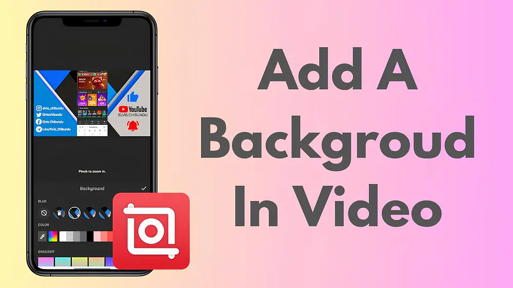 Video thumbnail of How To Add Background In Video Using InShot