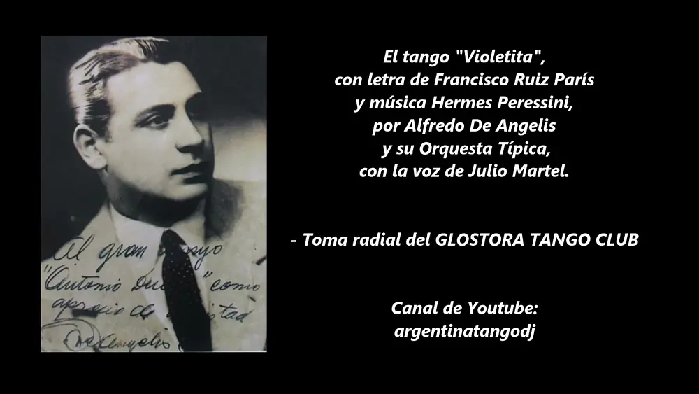 Video thumbnail for ALFREDO DE ANGELIS & JULIO MARTEL - VIOLETITA - TANGO