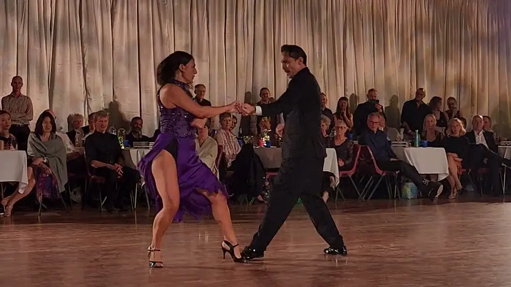 Video thumbnail for Johana Copes and David Palo 3/3 performance "Negracha" at the New Zealand Tango Festival 1/07/2023