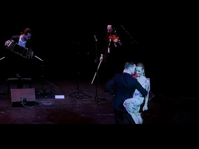 Video thumbnail for "CAFE DOMINGUES" Artem Lucin & Irina Samoilova, Solo Tango Orquesta