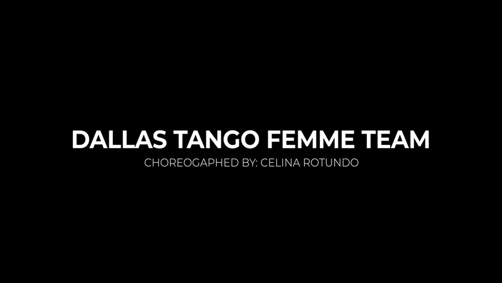 Video thumbnail for Encanto Rojo DALLAS TANGO FEMME TEAM By Celina Rotundo