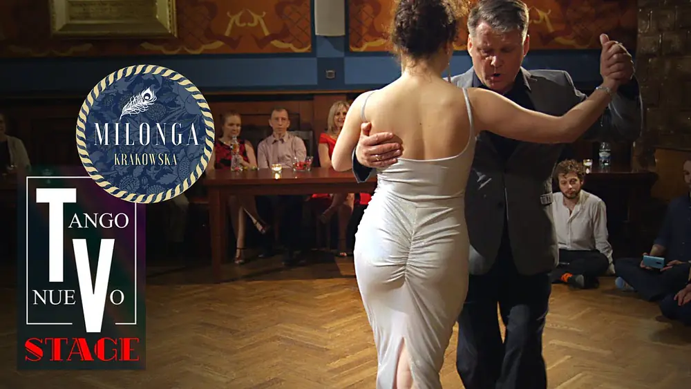 Video thumbnail for Natalia Domaradzka & Tadeusz Kościelniak performing tango - Milonga Krakowska Lottery 3/3