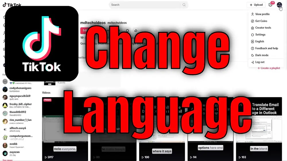 Video thumbnail of How To Change Your TikTok Language on PC [2025]