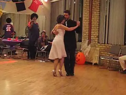 Video thumbnail for Gustavo Benzecry & Maria Olivera dance a Milonga at the Halloween Milonga in Chicago