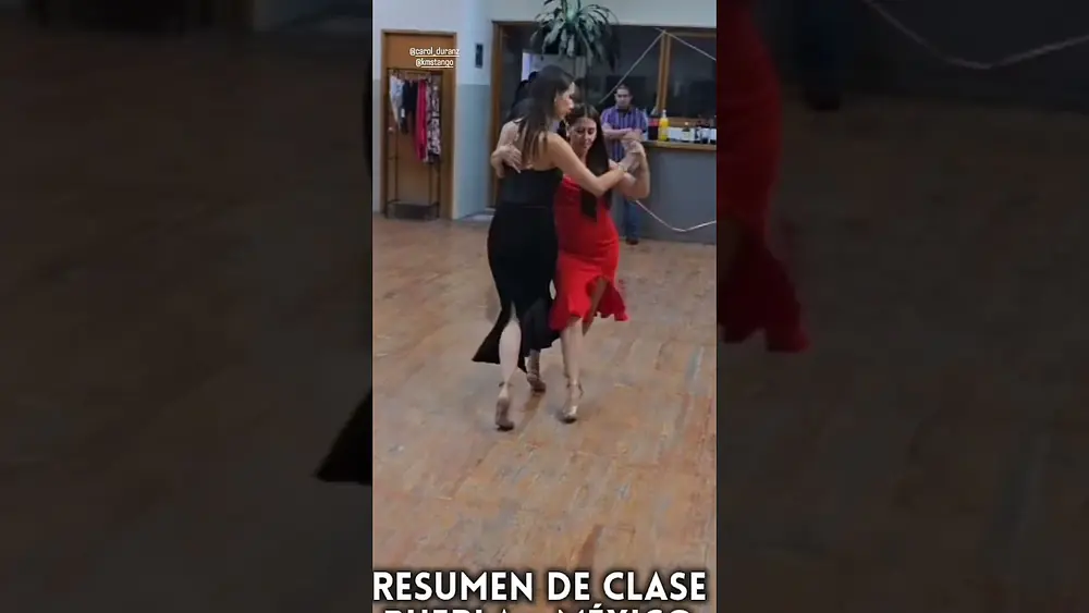 Video thumbnail of ❤️🖤 CHICAS BAILANDO MILONGA [ Resumen de clase en Puebla México ] 👯‍♀️