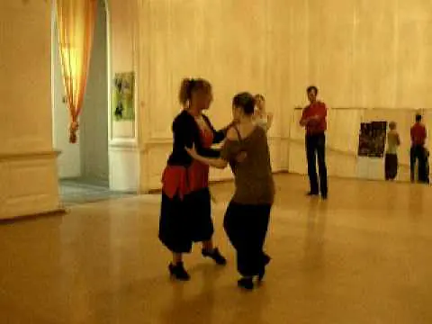 Video thumbnail for Elvira Malishevskaya. Lesson-2. Ocho (2) Tango-club EDISSA