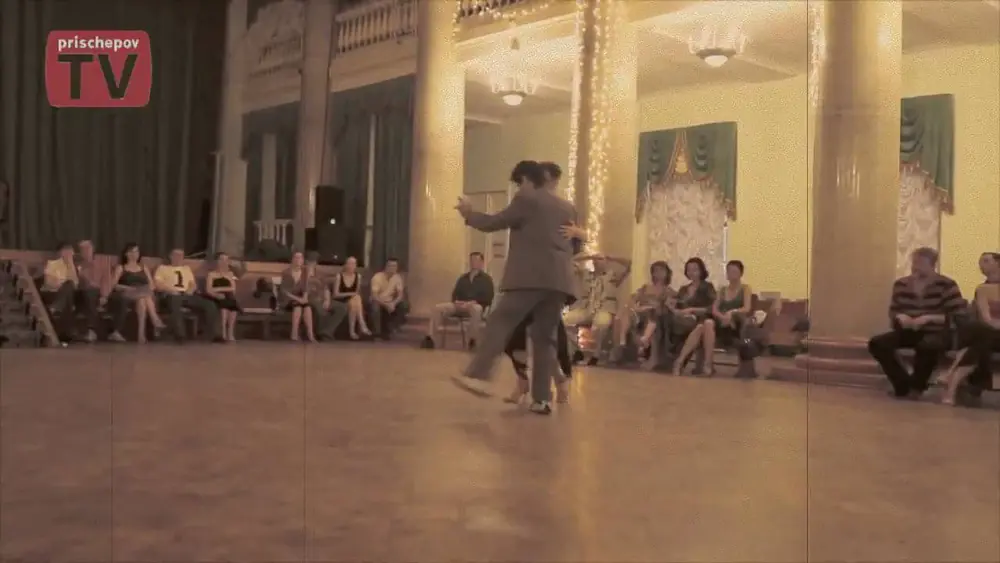 Video thumbnail for Gustavo Funes & Mila Vigdorova, Russia, Moscow, Milonga in "Ekaterina's Palace", 30.05.2010