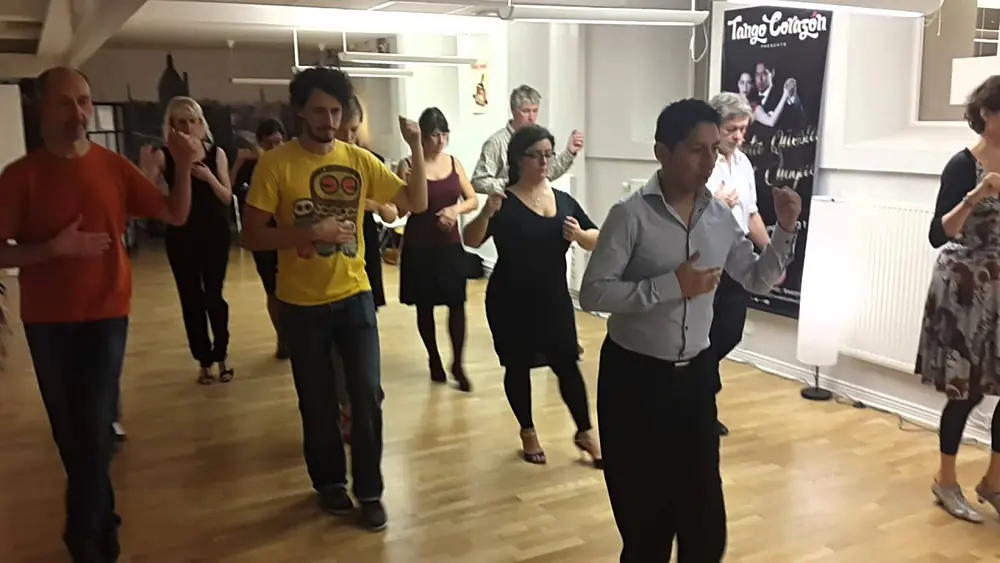 Video thumbnail for Tango Corazón Technique Class Caminata & Adornos 2 - Julieta Qüesta and Rauli Choque. October 2014