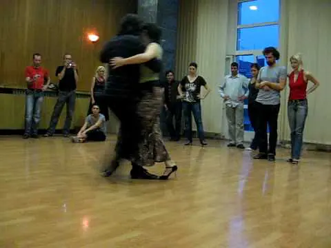 Video thumbnail for Angel Coria, tango workshop, Belgrade 2009