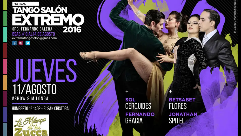 Video thumbnail for Jonathan Spitel & Betsabet Flores - TSE2016 - Estrella ( D'Arienzo - Valdez )