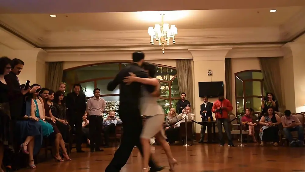 Video thumbnail for Dana Frigoli and Adrián Ferreyra dancing tango to Bollywood music