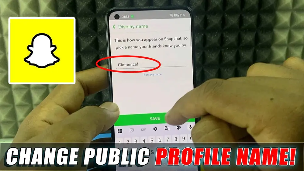 Video thumbnail of how to change snapchat public profile name?