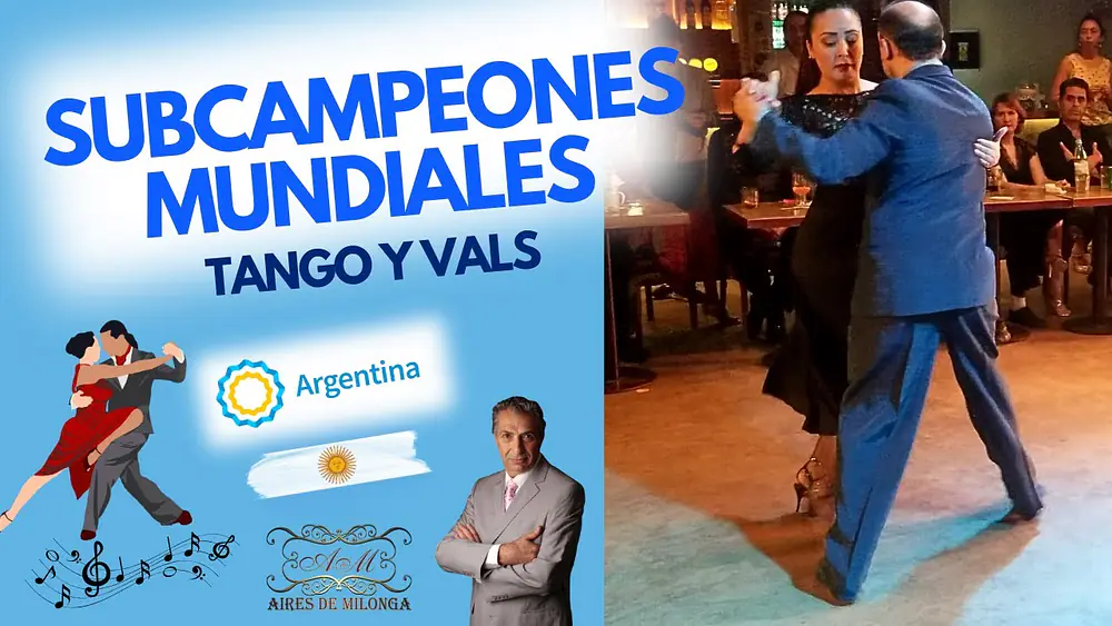 Video thumbnail for Tango baile salón exhibición. Aldana Figueroa. Ariel Manzanares. sub campeones mundiales Muy Martes