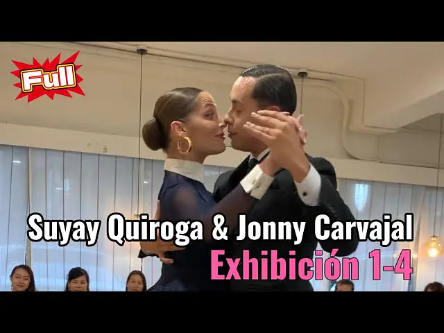 Video thumbnail for Suyay Quiroga & Jonny Carvajal 🏆🏆Exhibición deTango  阿根廷探戈表演1~4曲合集