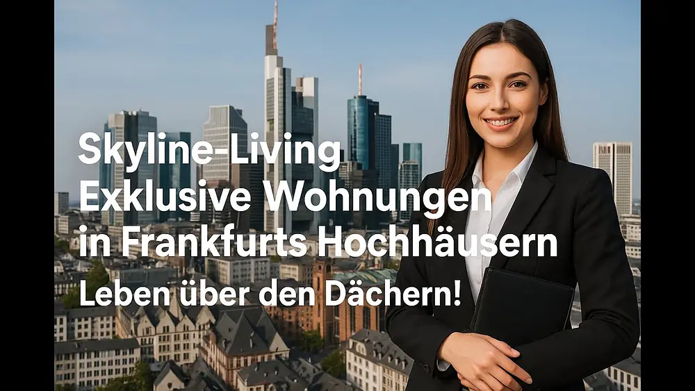 Video thumbnail of Skyline-Living in Frankfurt: Luxuswohnungen mit Aussicht im Hochhaus