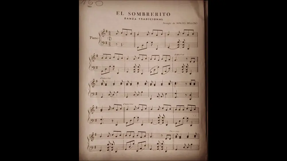 Video thumbnail for Sombrerito (Danza tradicional) Piano: Marcelo Perea