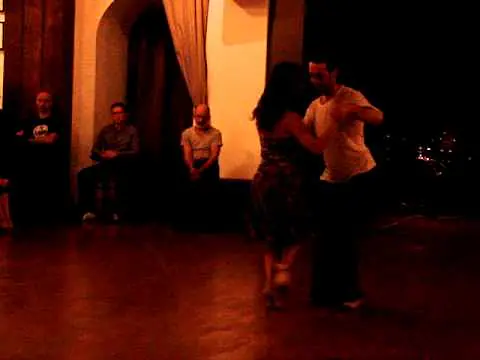 Video thumbnail for Gaya Pisauro and Leando Furlan dancing in milonga El Collectivo, Moscow