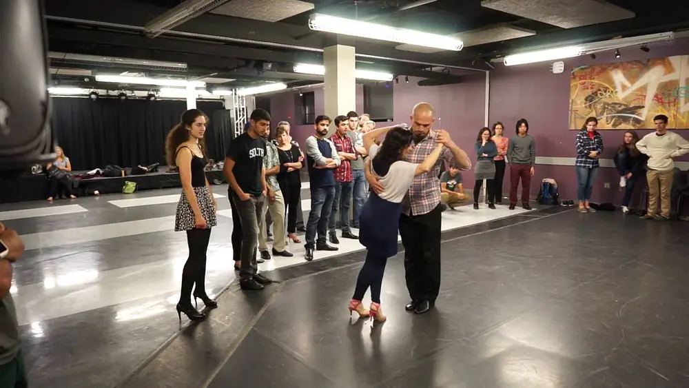 Video thumbnail for Dartmouth Tango Workshop with Guillermina Quiroga & Mariano Logiudice: Walk, cross, cadencia