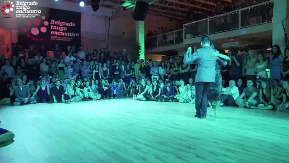 Video thumbnail for Sebastian Jimenez y Maria Ines Bogado dancing milonga @ Belgrade Tango Encuentro 2015  (4/4)