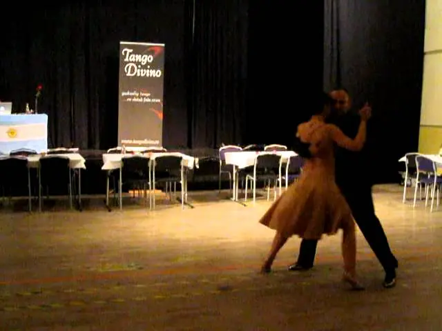 Video thumbnail for Tihamer Bogdan and Katalin Czidor dancing at milonga Tango Divino in Örebro. April 2012