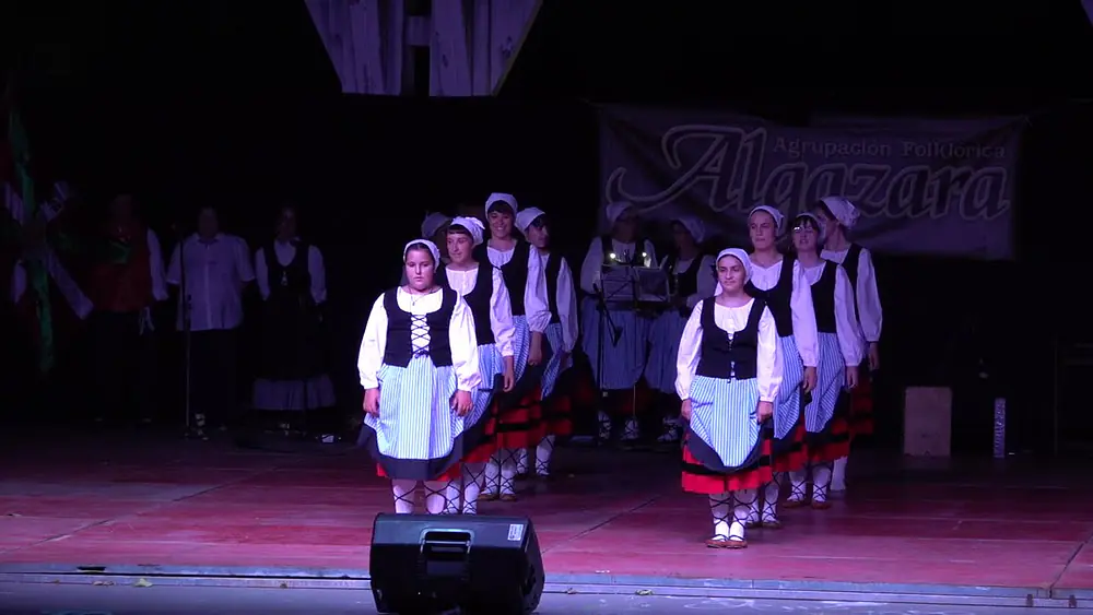 Video thumbnail of Basque folk dance: Aurkezpena, Eguzki dantza, Fandangoa, Arin-arin, Kalerija-Arrastaria-ka...