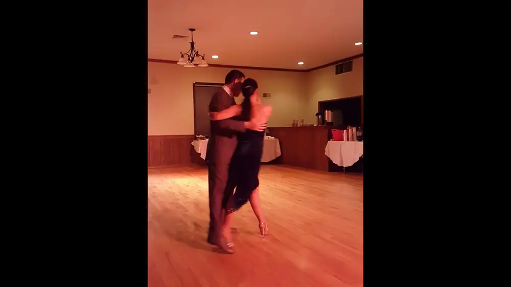 Video thumbnail for Carolina Juarena & Andres Bravo dancing stage Tango at Taste of Tango Milonga